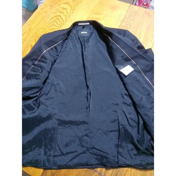 HUGO BOSS Mens BLAZER 42S BLACK Preowned Coat Jacket Sport - Picture 2 of 15